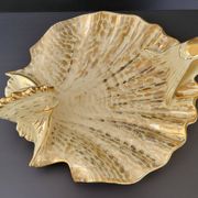 IMPORTANT ITALIAN CERAMIC FRUIT BOWL 1960 FISH UNDER SHELL