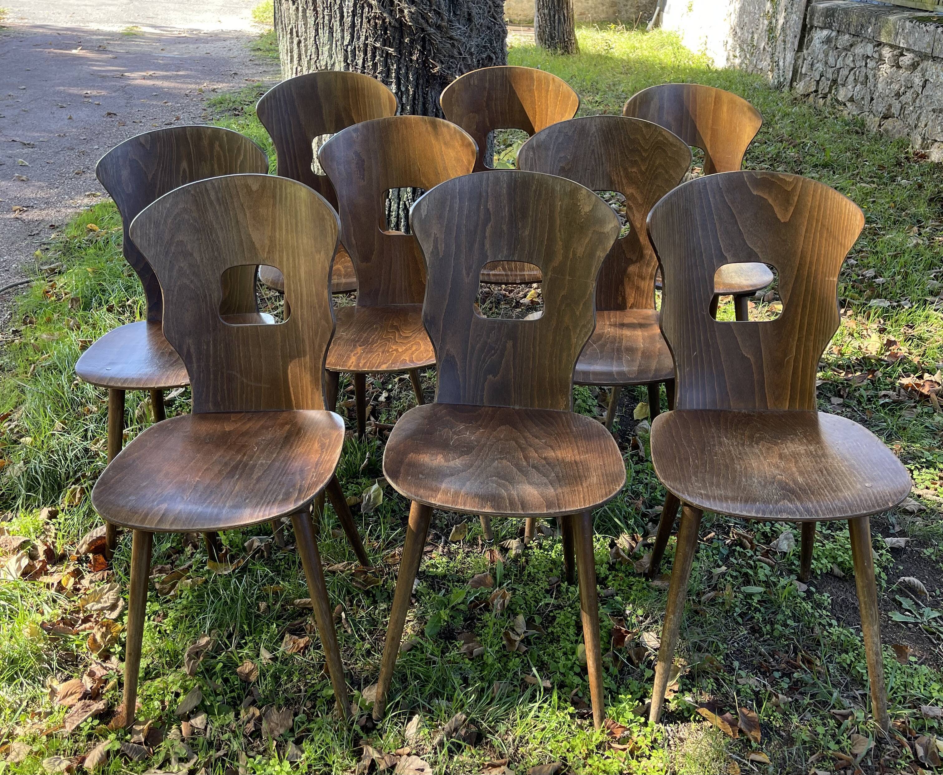 9 Baumann chairs