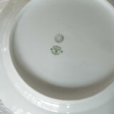 5 flat porcelain plates
