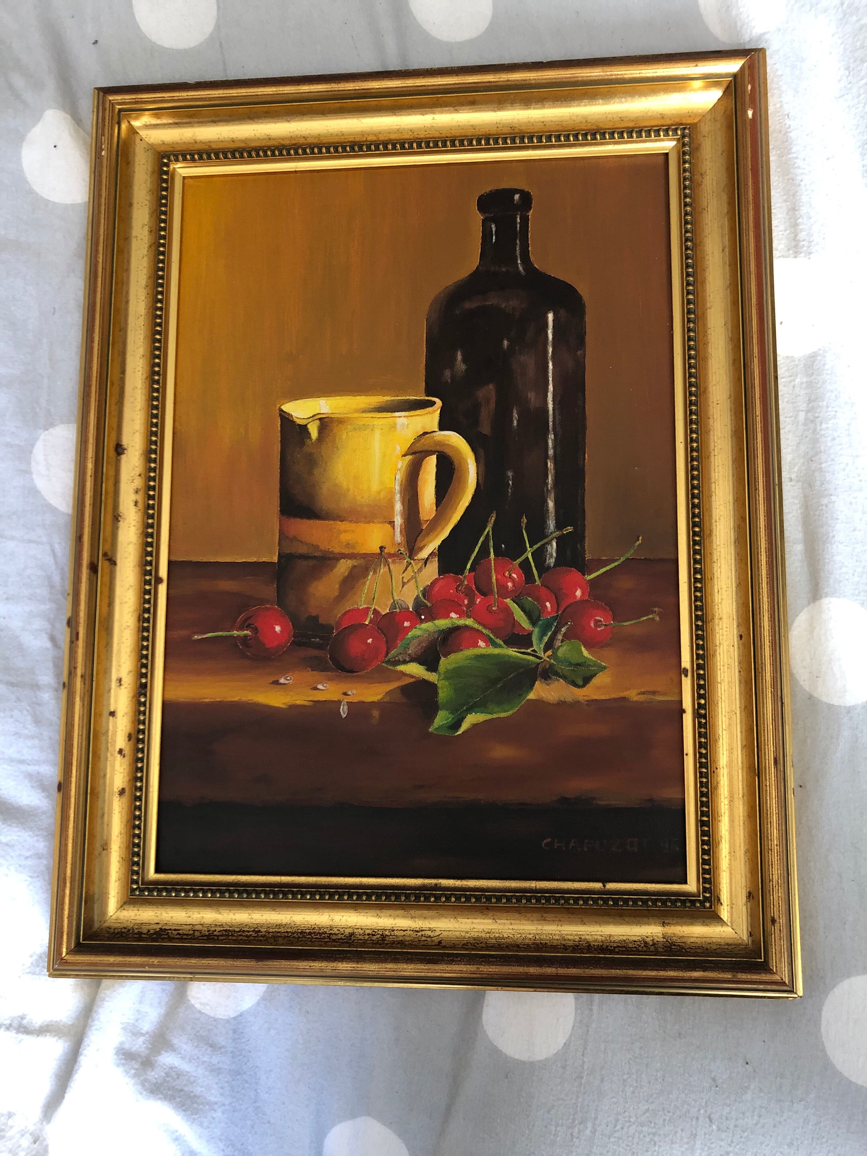 Oil on canvas still life chapuzot 96