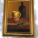 Huile sur toile nature morte Chapuzot 96