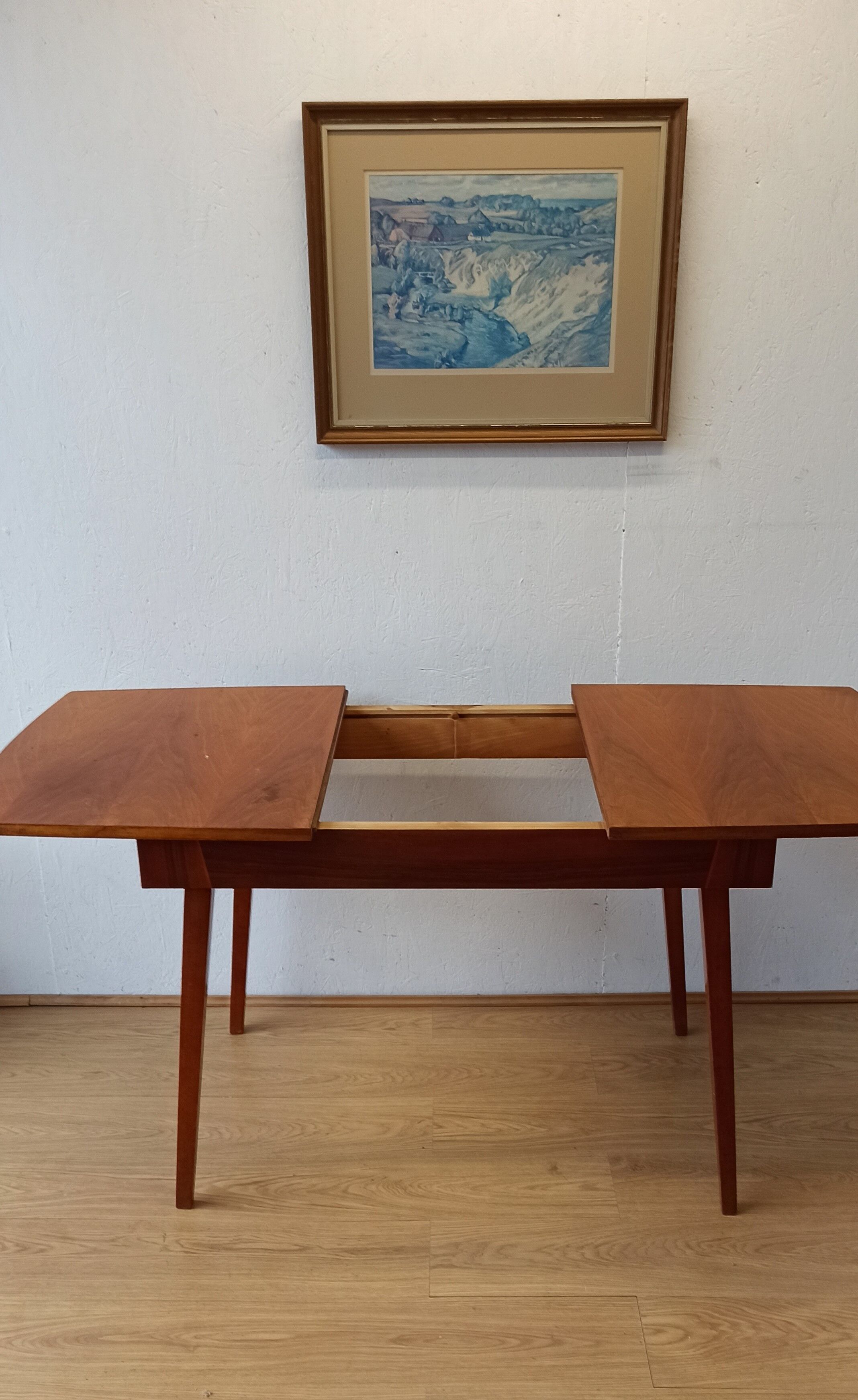 Modernist extendable dinning table  Bilea  of the 1960s.
