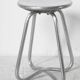 tubular design stool in aluminium cast