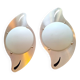pair of 20th century stainless steel wall lights with opaque glass