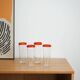 Set of four glasses, Italian design, 1970s, made in Italy