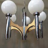Vintage chrome ceiling lamp