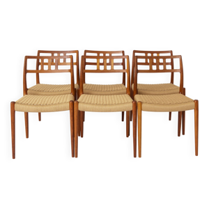 6 chaises danoises en - niels