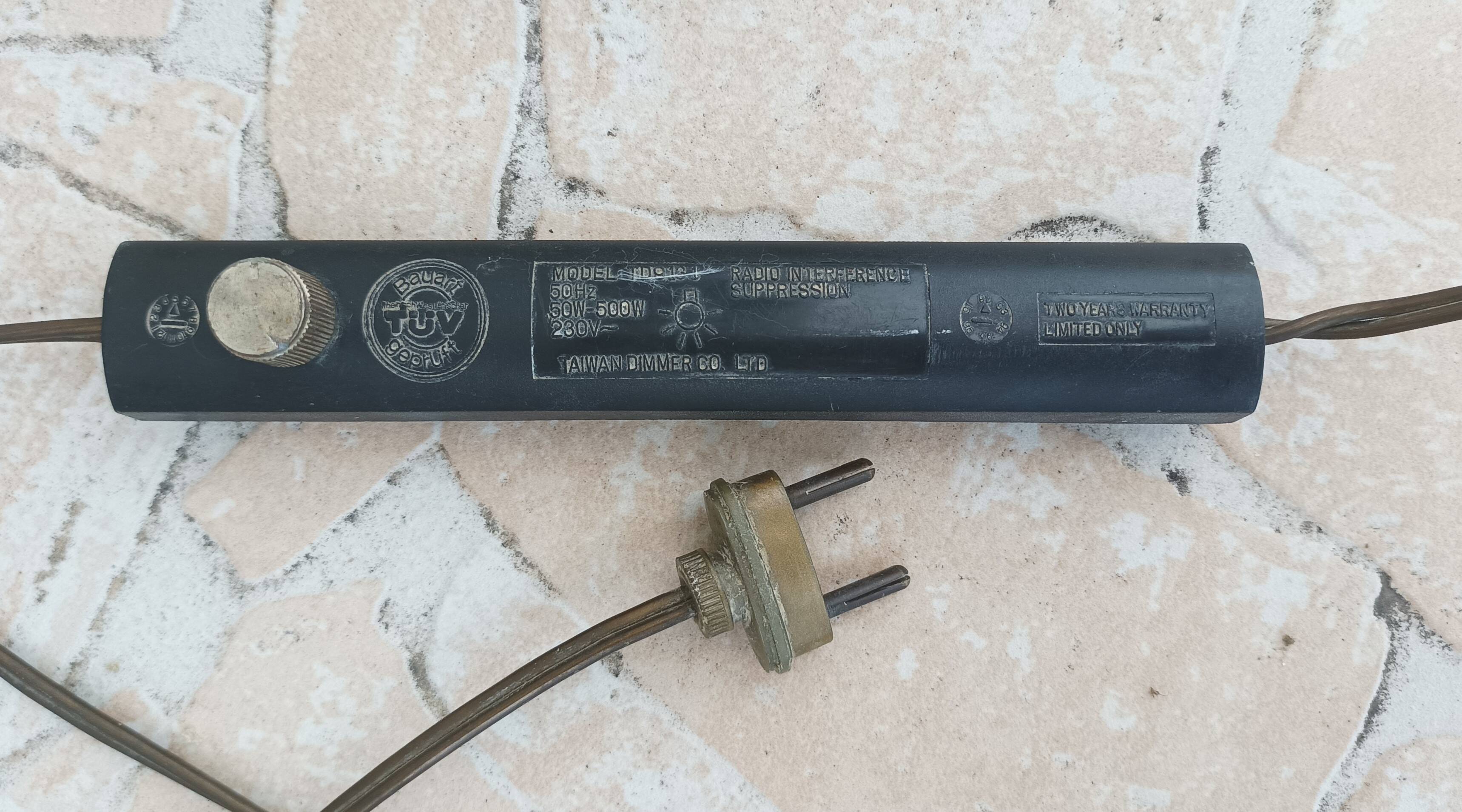 Halogen floor lamp from the 60s in marble ceramic and brass