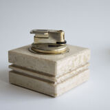 Smoking service in travertine