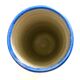 Blue ceramic cylinder vase