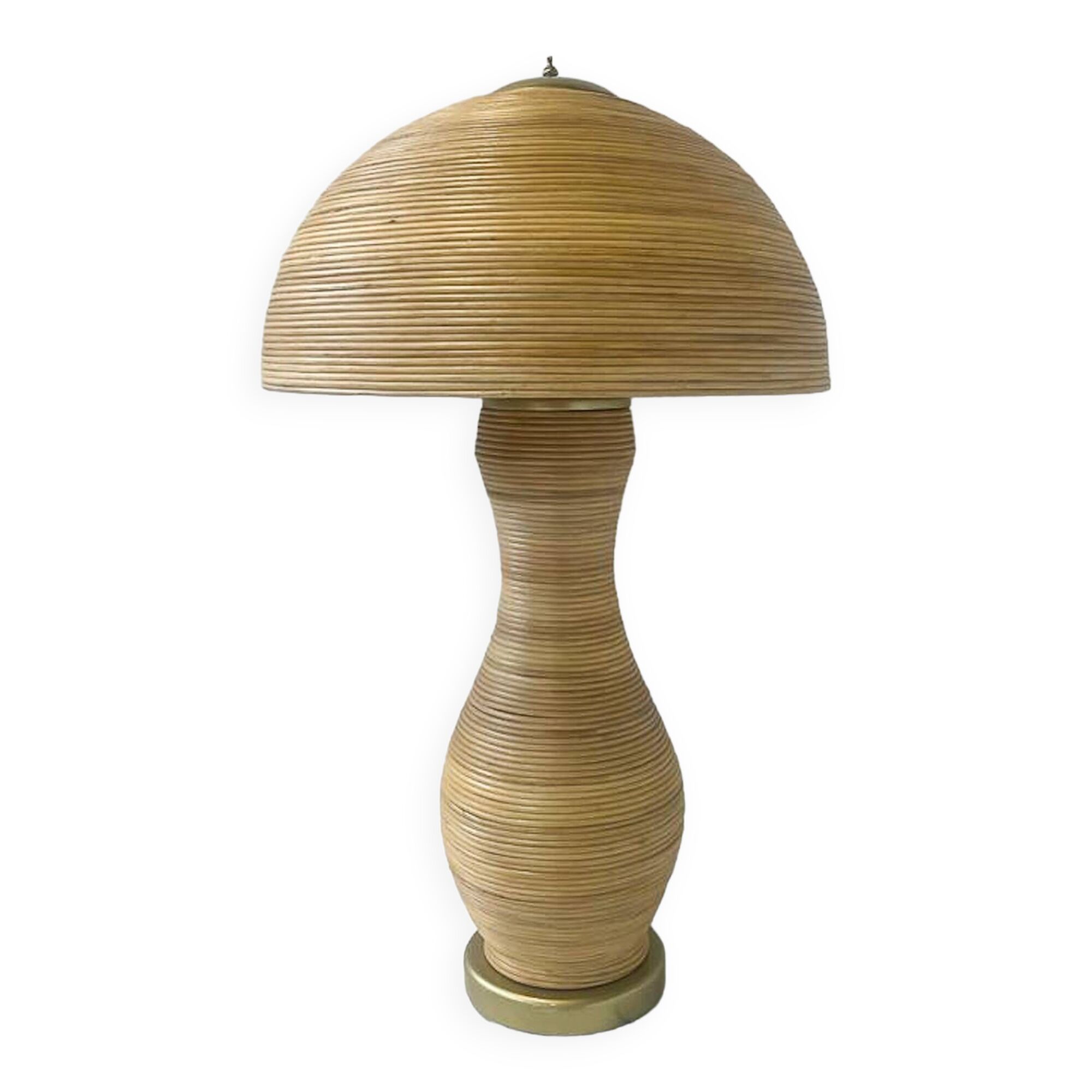 Contemporary bamboo table lamp