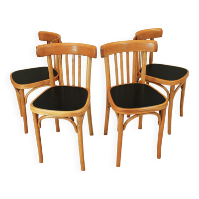 Lot de Chaises Fischel des années 30