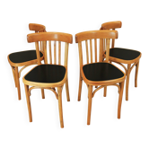 Lot de Chaises Fischel des années 30