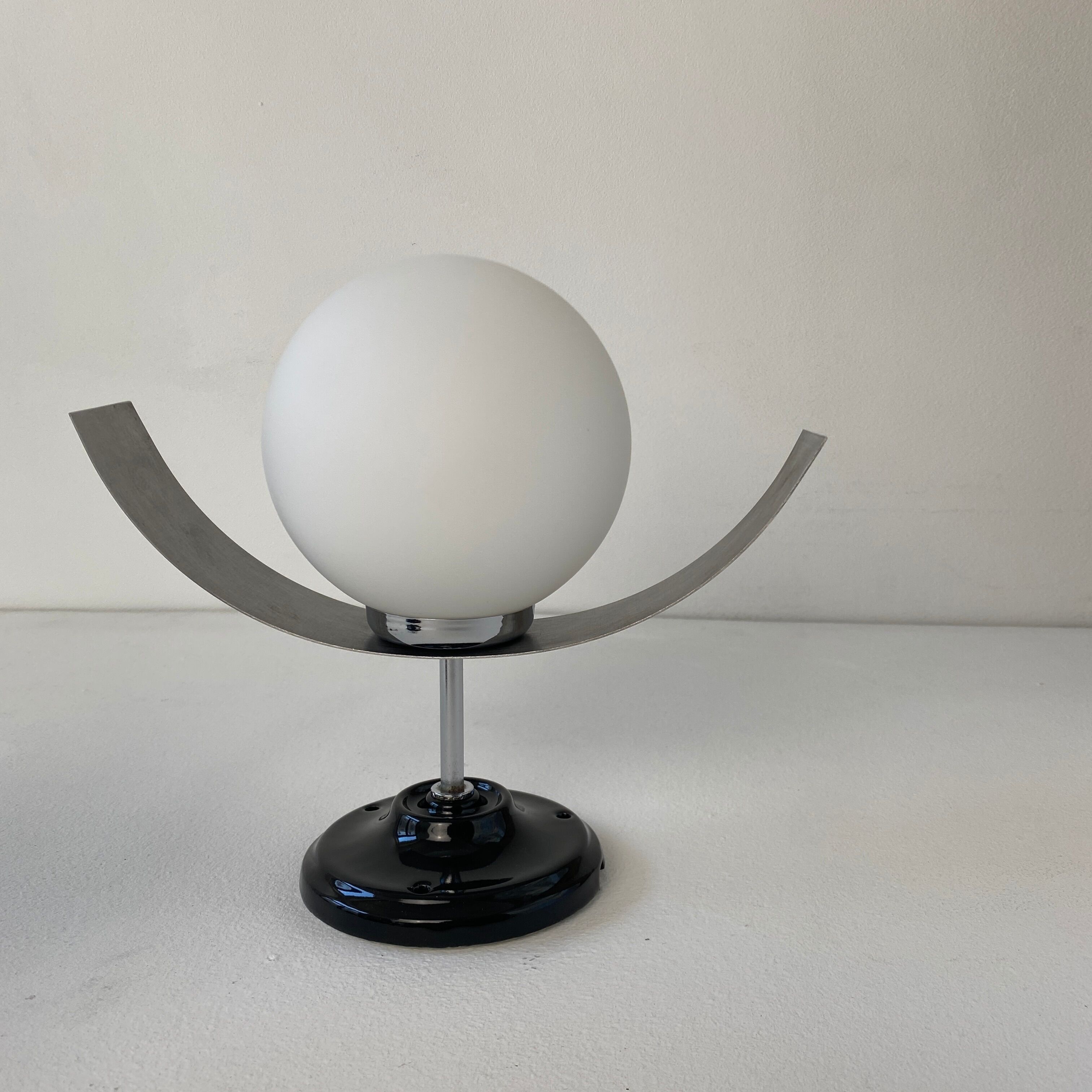 Pair of vintage opaline wall lamps