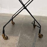 Modern folding teak trolley from the mid-century, Sweden, 1960s