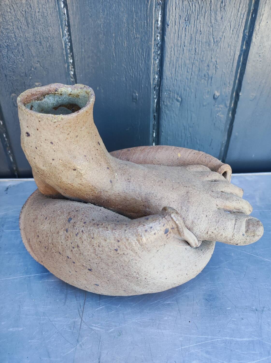 Vintage stoneware vase