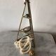Vintage glass and brass showcase