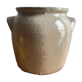 Ancien pot en grès / pot de conservation / confiture