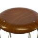Vintage school stool, 1970s industrial design, Dutch minimalist