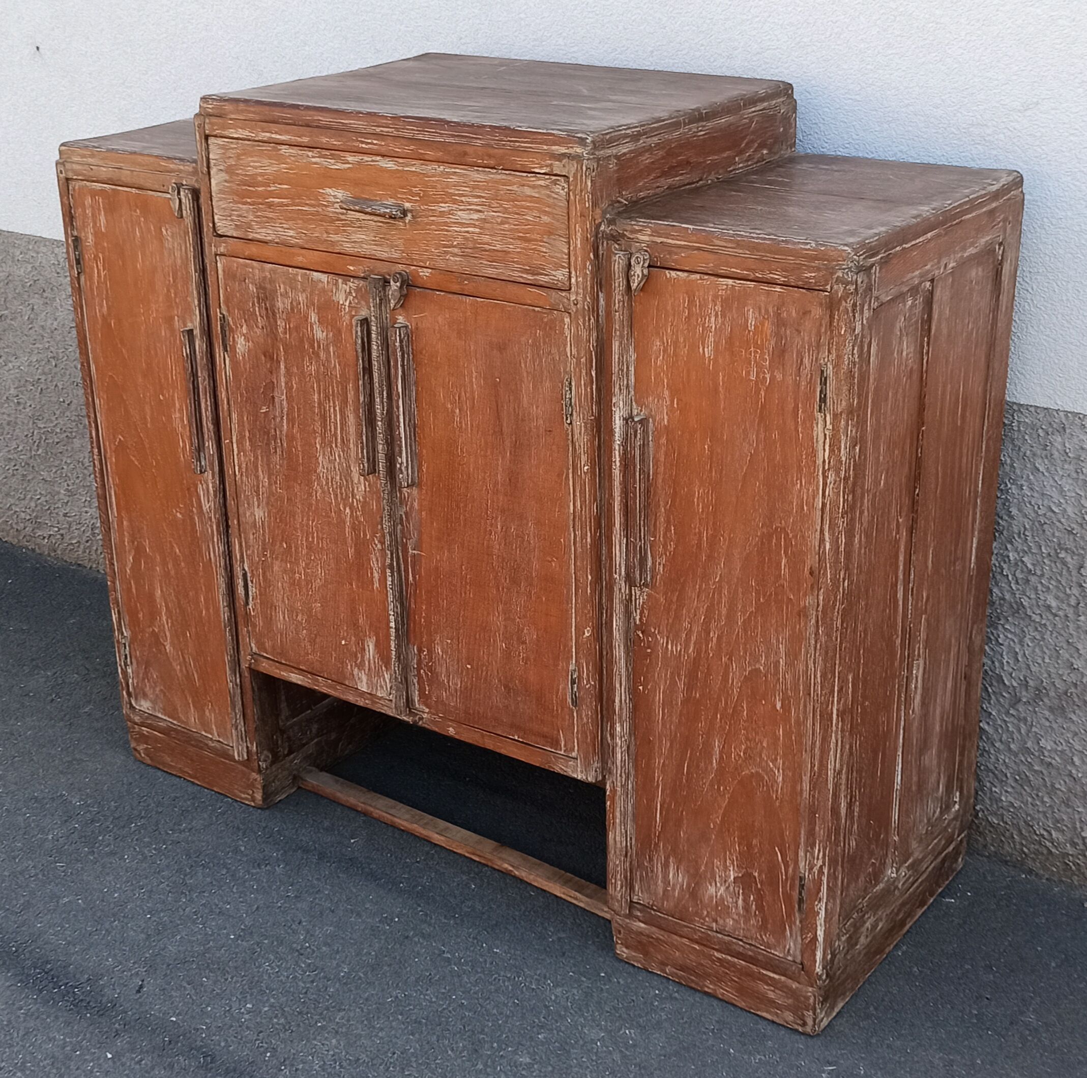 Antique wooden storage unit