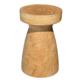 Stool, side table, end table in natural solid mango wood.