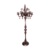 Pair of girandoles in Murano crystal