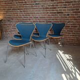 Set of six "Sjuan" chairs by Arne Jacobsen for Fritz Hansen