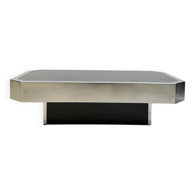 Table basse chromée DLG “Willy Rizzo”, Italie, 1970s