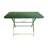 Table de bistrot métal pliante verte