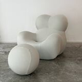 Armchair and footrest Up 5/6 La Mamma by Gaetano Pesce for B&B Italia 2000s edition
