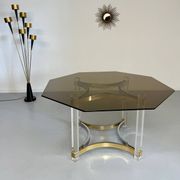 Ancienne table à manger design italien d'Alessandro Albrizzi années 70
