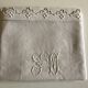 19th country pillowcase in raw linen canvas