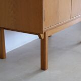 Vintage oak standing wall unit