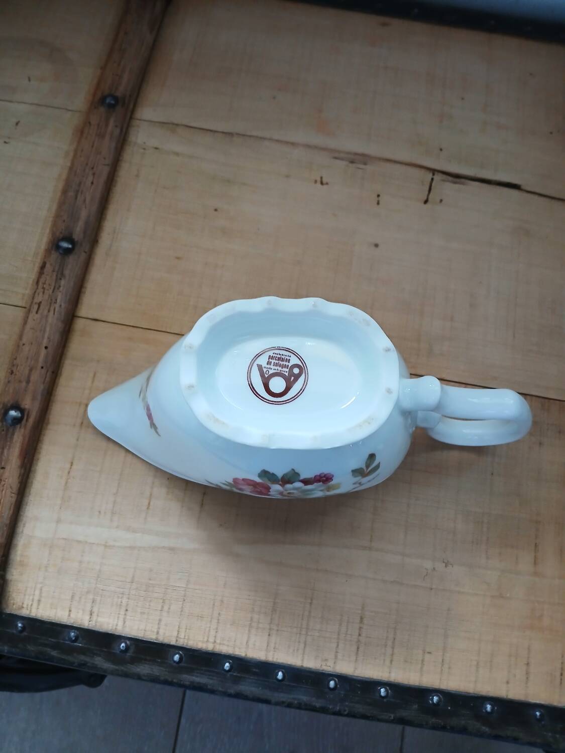 Antique porcelain sauceboat