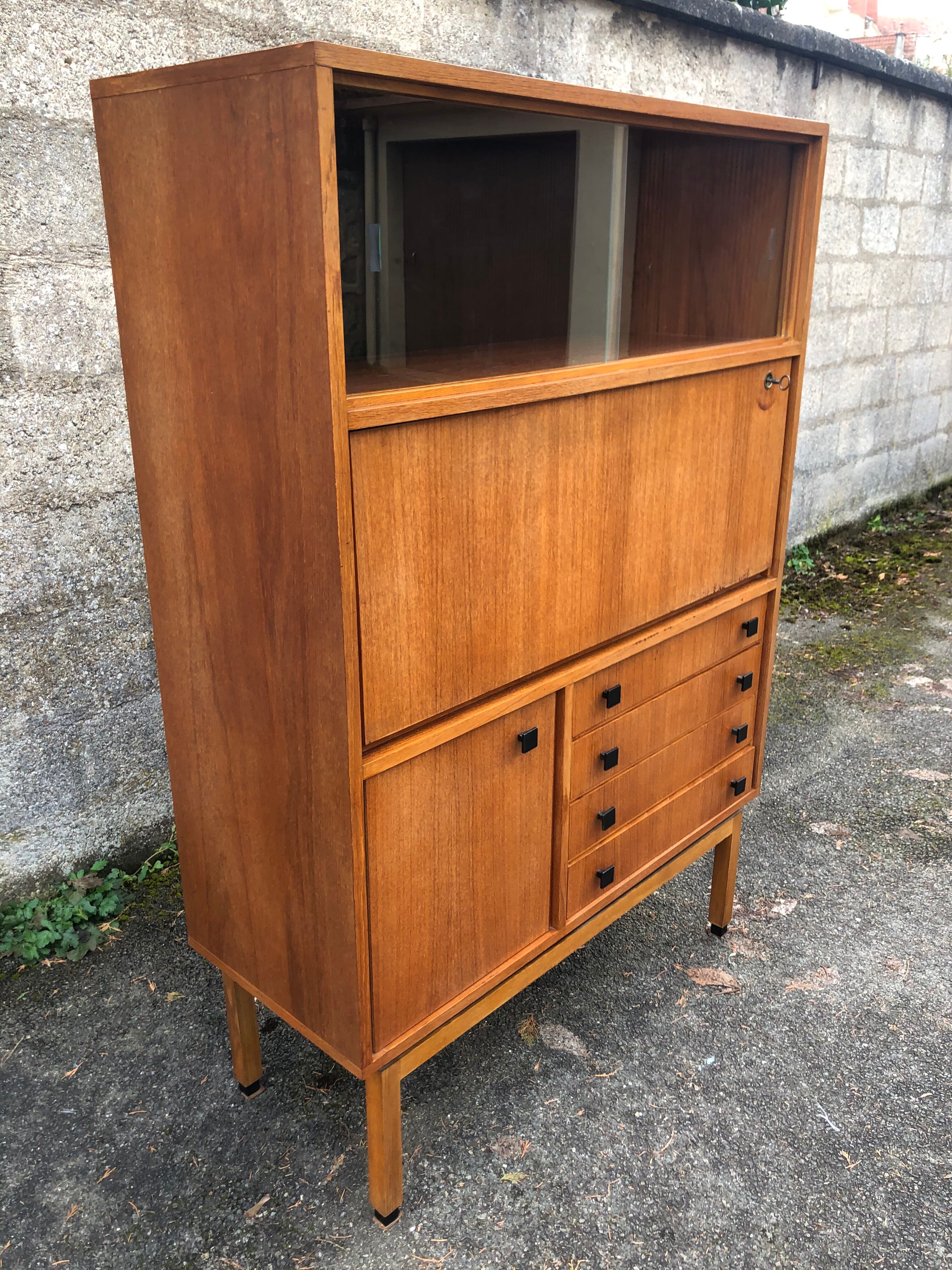 Meuble vitrine danois MDK 1960