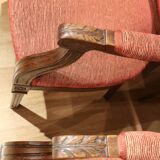 Set of 4 antique mahogany dining room chairs Louis Seize 1780-1810