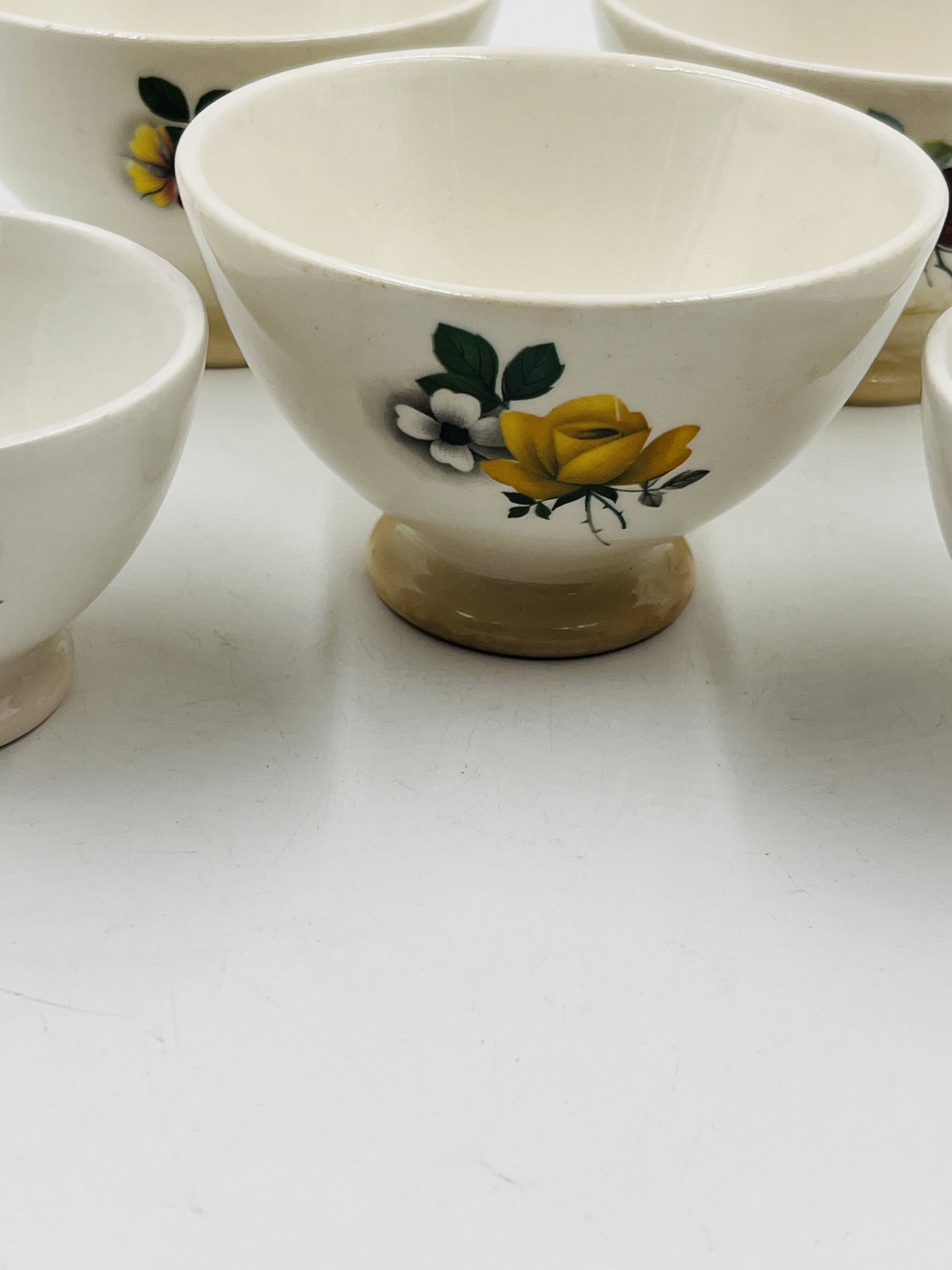 Set of 5 Boch Frères Keramis bowls