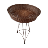 Panier corbeille sur pied années 50