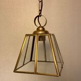 Glass and brass suspension