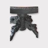 Round table with lion claw legs