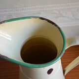 Vintage cream enamelled broc