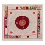 Hand knotted rug, vintage Turkish rug 116x129 cm