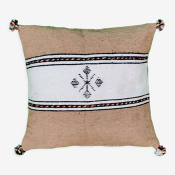 Berber beige cushion and Moroccan cream