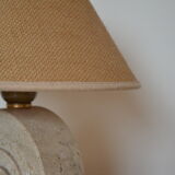 Travertine bedside lamp