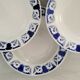 Deep plates opaque porcelain gien flanders model vintage art deco style decor