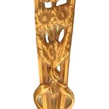 Large art-nouveau letter opener in patinated bronze signed ferlet adolphe-auguste founder barbédienne f