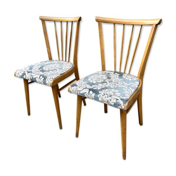 Paire de chaises des années 50 - 60 vintage - style scandinave
