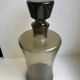 Carafe en verre fumé années 70
