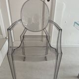 set of 2 x Louis Ghost armchairs Philippe Starck (Kartell)