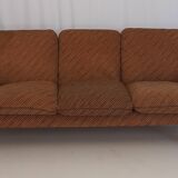 Brown Velvet 3-Seater Sofa by Mobil Girgi, 1970s